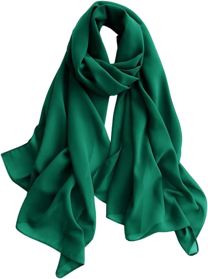 Harewom Chiffon Hijab for Women Sheer Shawl and Wraps for Wedding Bridal Scarves Summer Lightweight Sun-proof Scarf - Image 1